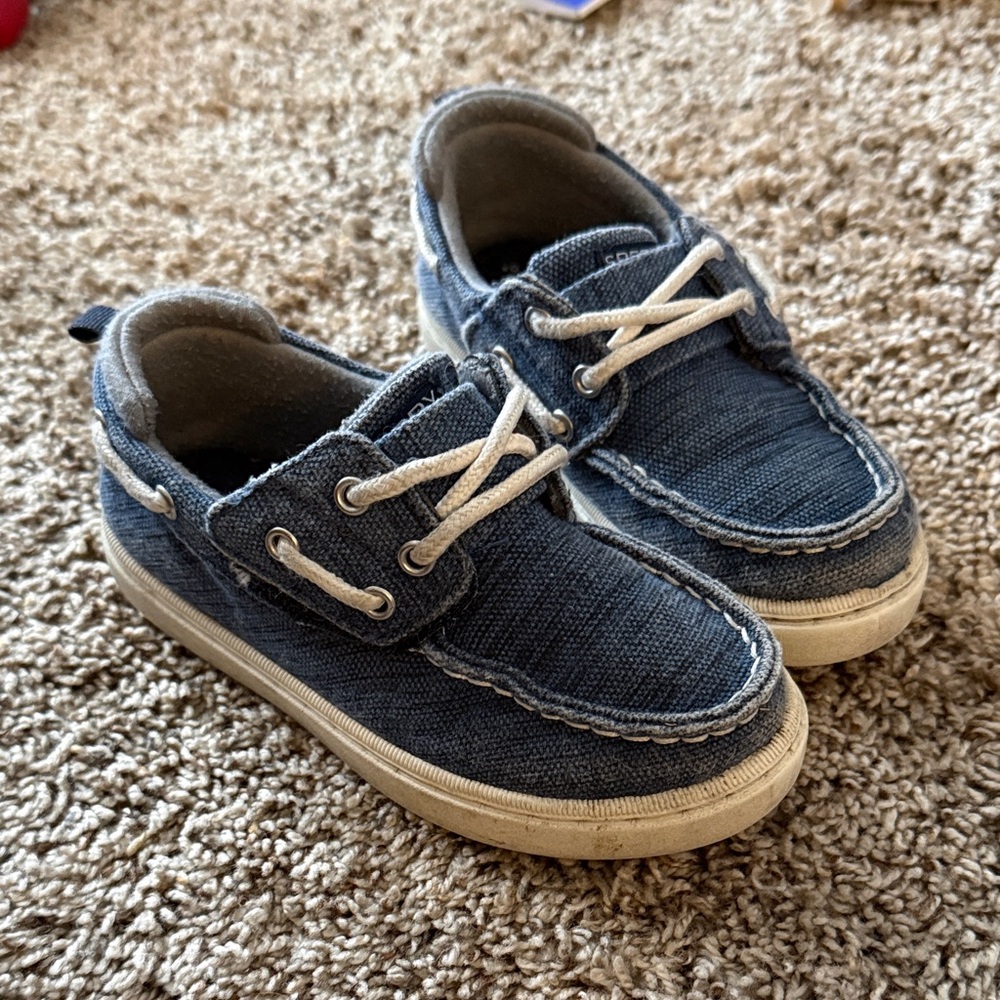 Sperry Kids Blue Canvas Boat Shoes
